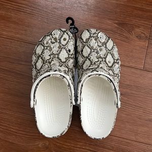 Crocs snake skin prints
